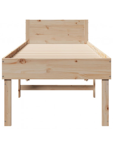 Giroletto senza Materasso 80x200 cm in Legno Massello Pino