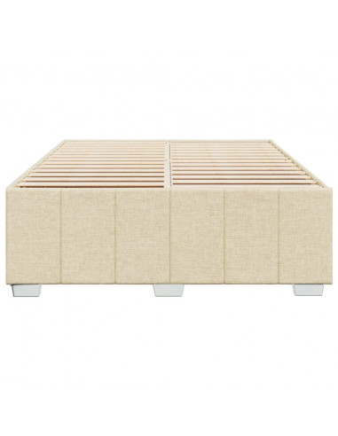 Giroletto senza Materasso Crema 140x200 cm in Tessuto