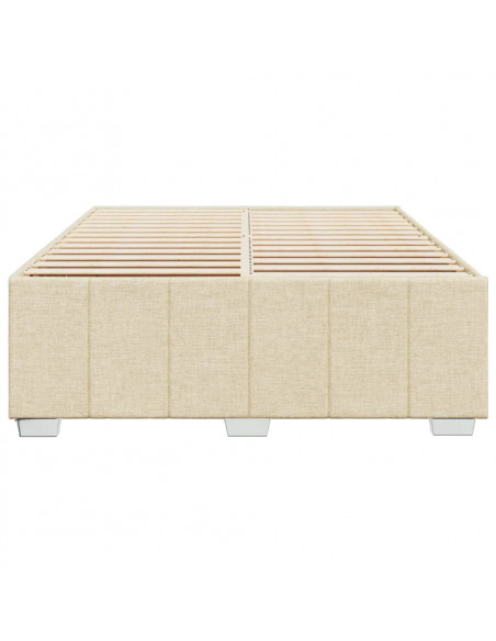 Giroletto senza Materasso Crema 140x200 cm in Tessuto