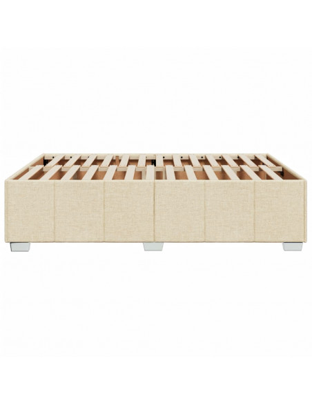 Giroletto senza Materasso Crema 140x200 cm in Tessuto