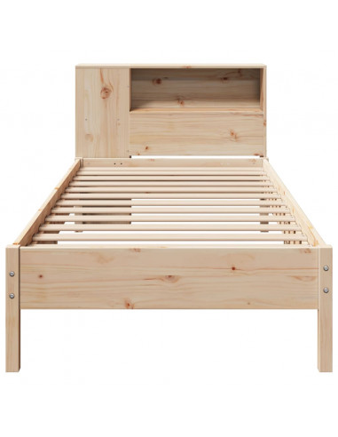 Letto Libreria senza Materasso 100x200 cm in Legno di Pino