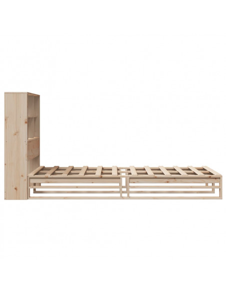 Letto Libreria senza Materasso 100x200 cm in Legno Massello
