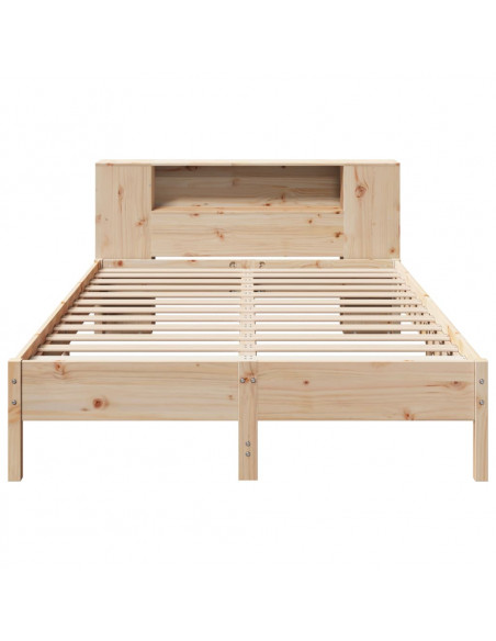 Letto Libreria senza Materasso 120x190 cm in Legno di Pino