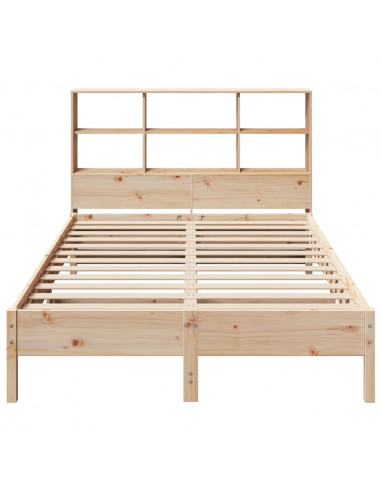 Letto Libreria senza Materasso 120x190 cm in Legno di Pino