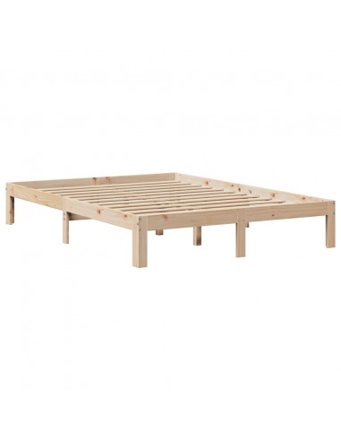 Letto Libreria senza Materasso 120x190 cm in Legno di Pino