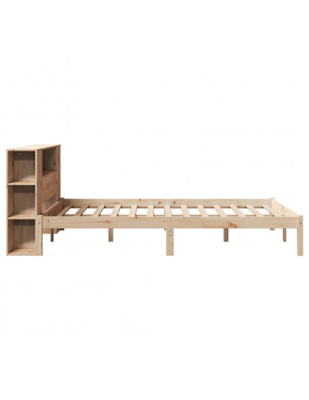 Letto Libreria senza Materasso 120x190cm Legno Massello di Pino