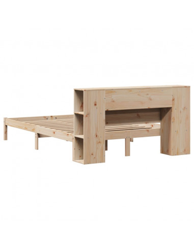 Letto Libreria senza Materasso 120x190cm Legno Massello di Pino