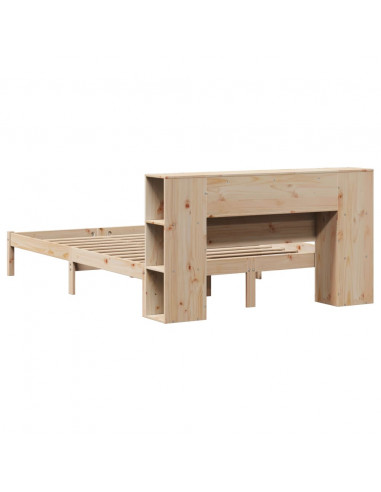 Letto Libreria senza Materasso 120x200cm Legno Massello di Pino