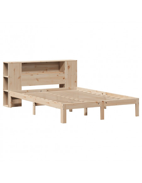 Letto Libreria senza Materasso 120x200cm Legno Massello di Pino