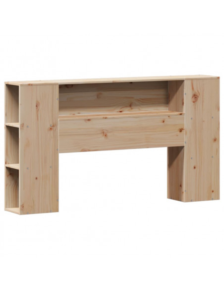 Letto Libreria senza Materasso 135x190 cm in Legno di Pino