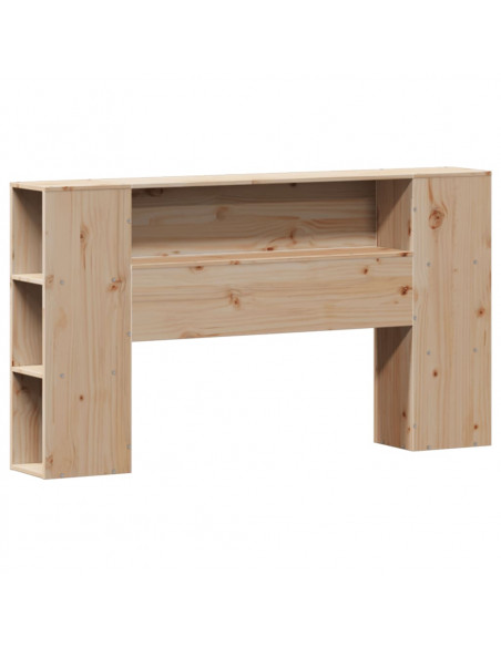 Letto Libreria senza Materasso 140x200 cm in Legno di Pino