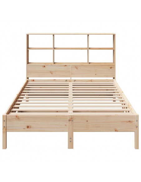 Letto Libreria senza Materasso 150x200 cm in Legno di Pino