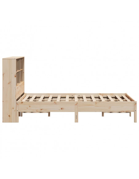 Letto Libreria senza Materasso 150x200 cm in Legno di Pino