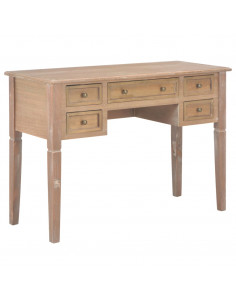 Scrivania Marrone 109,5x45x77,5 cm in Legno