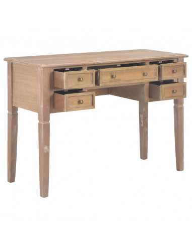 Scrivania Marrone 109,5x45x77,5 cm in Legno