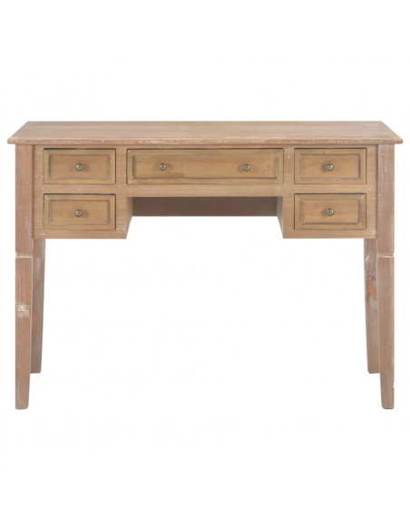 Scrivania Marrone 109,5x45x77,5 cm in Legno