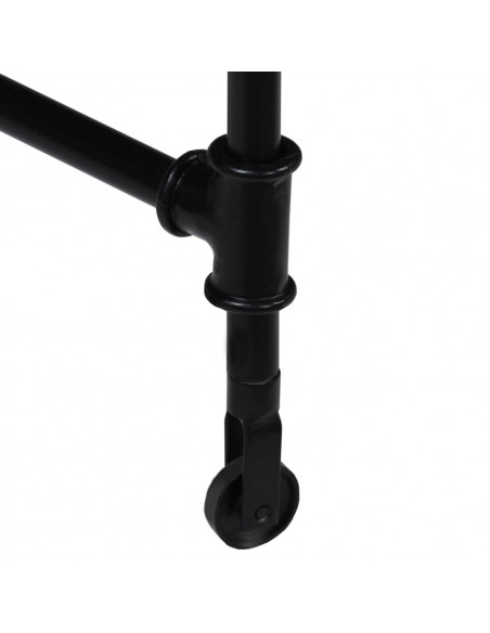 Scrivania in Legno Massello di Mango e Acciaio 110x50x96 cm