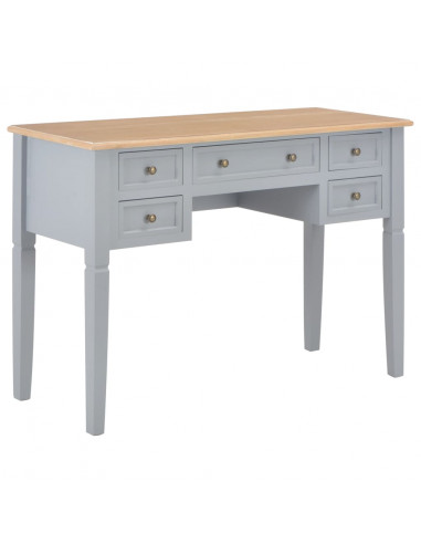 Scrivania Grigia 109,5x45x77,5 cm in Legno