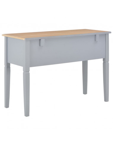 Scrivania Grigia 109,5x45x77,5 cm in Legno