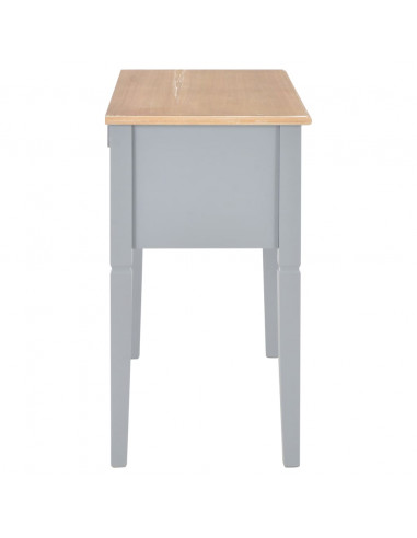 Scrivania Grigia 109,5x45x77,5 cm in Legno