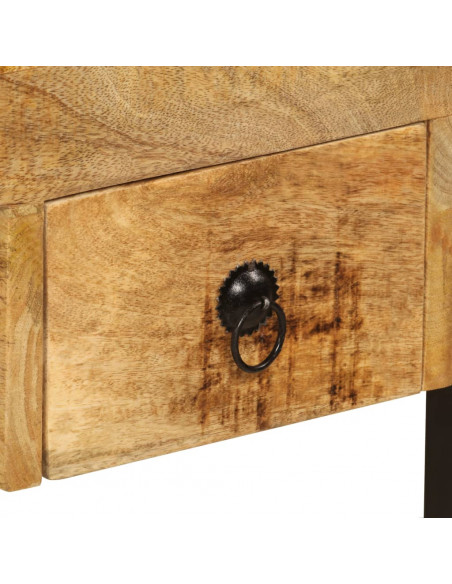 Scrivania con 2 Cassetti 110x50x77 cm Legno Massello di Mango