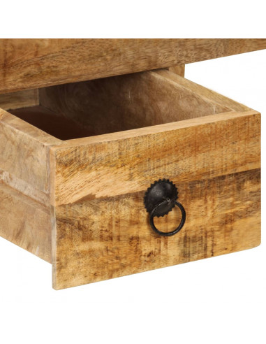 Scrivania con 2 Cassetti 110x50x77 cm Legno Massello di Mango