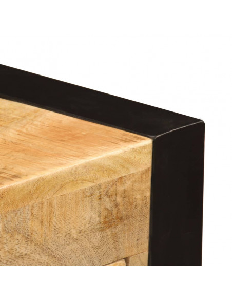 Scrivania con 2 Cassetti 110x50x77 cm Legno Massello di Mango