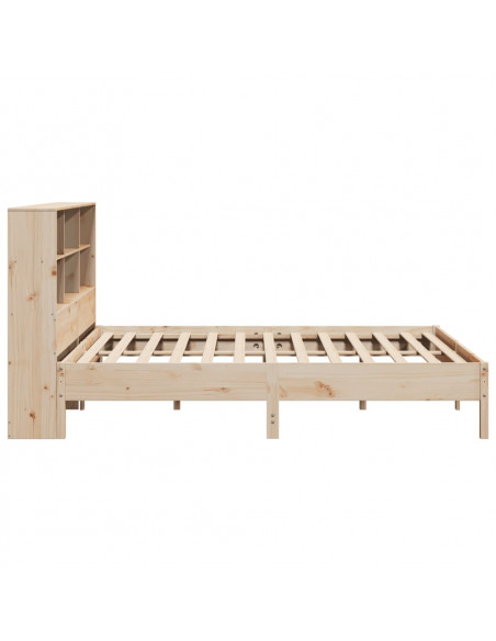 Letto Libreria senza Materasso 200x200 cm in Legno di Pino