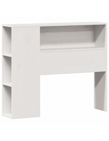 Letto Libreria senza Materasso Bianco 100x200 cm Legno di Pino