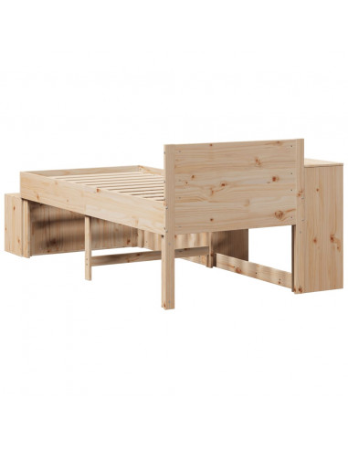 Letto senza Materasso 75x190 cm in Legno Massello Pino