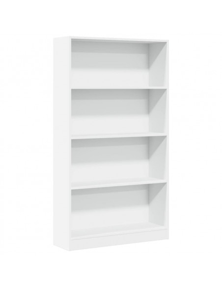 Libreria Bianca 80x24x143 cm in Legno Multistrato