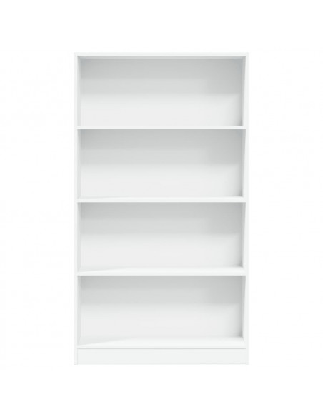 Libreria Bianca 80x24x143 cm in Legno Multistrato