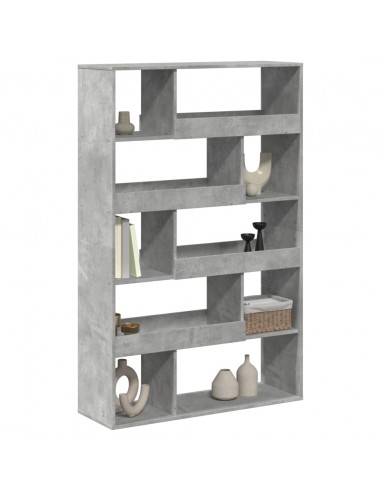 Libreria Grigio Cemento 100x33x156,5 cm in Truciolato