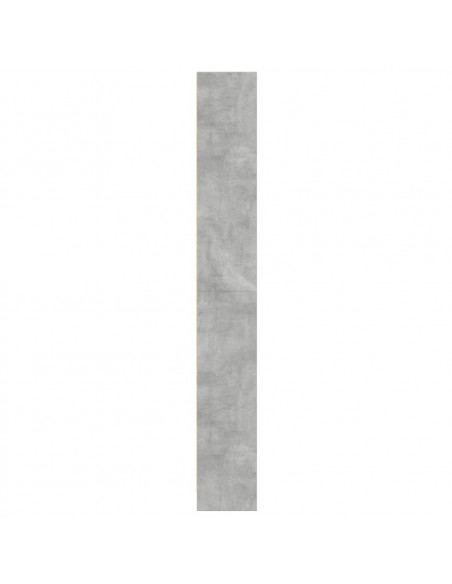 Libreria Grigio Cemento 60x24x176 cm in Legno Multistrato