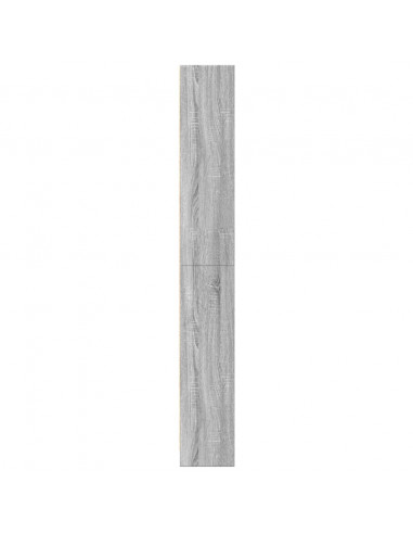 Libreria Grigio Sonoma 60x24x176 cm in Legno Multistrato