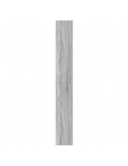 Libreria Grigio Sonoma 60x24x176 cm in Legno Multistrato