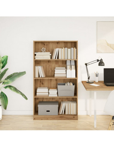 Libreria Rovere Artigianale 80x24x143 cm in Legno Multistrato
