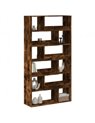 Libreria Rovere Fumo 100x33x187,5 cm in Truciolato