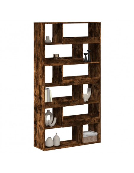 Libreria Rovere Fumo 100x33x187,5 cm in Truciolato