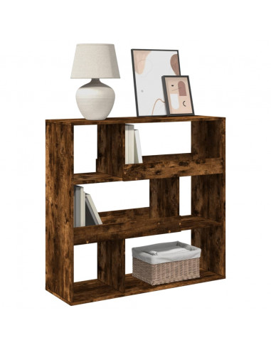 Libreria Rovere Fumo 100x33x94,5 cm in Truciolato