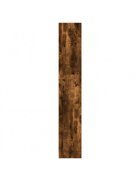 Libreria Rovere Fumo 80x24x143 cm in Legno Multistrato
