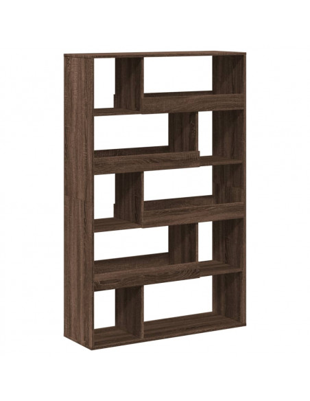 Libreria Rovere Marrone 100x33x156,5 cm in Truciolato