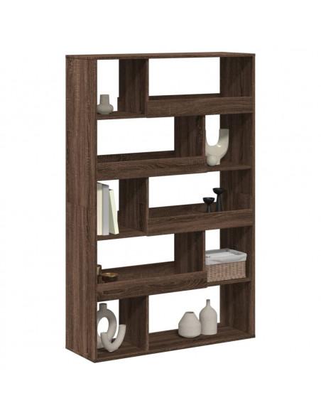 Libreria Rovere Marrone 100x33x156,5 cm in Truciolato
