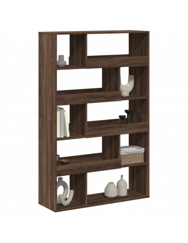 Libreria Rovere Marrone 100x33x156,5 cm in Truciolato