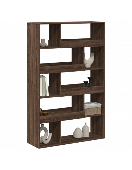 Libreria Rovere Marrone 100x33x156,5 cm in Truciolato