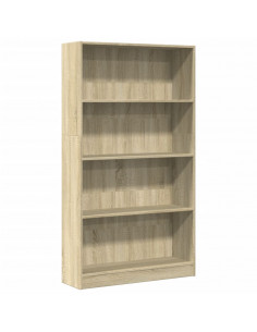 Libreria Rovere Sonoma 80x24x143 cm in Legno Multistrato 2