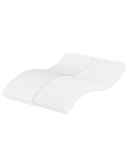 Materasso in Schiuma Bianco 120x220 cm Durezza H2 H3