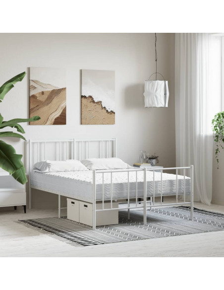Materasso in Schiuma Bianco 120x220 cm Durezza H2 H3