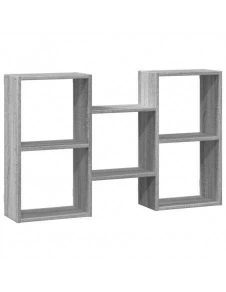 Mensola a Muro Grigio Sonoma 96x18x60 cm in Truciolato