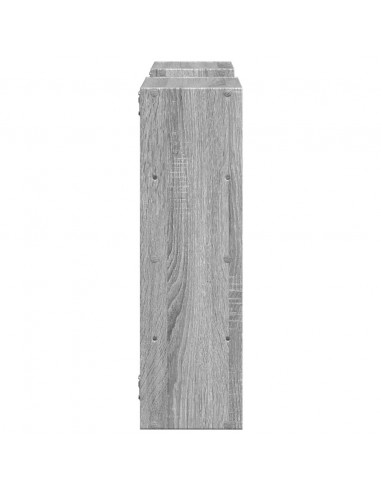 Mensola a Muro Grigio Sonoma 96x18x60 cm in Truciolato